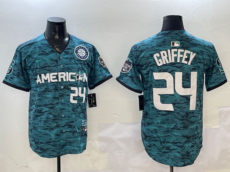 Men Seattle Mariners #24 Griffey Blue All star 2025 Nike MLB Jersey style 2